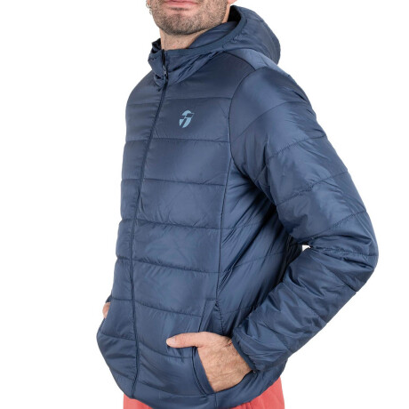 Campera Abrigo Topper Inflada Con Capucha P/ Hombre Azul