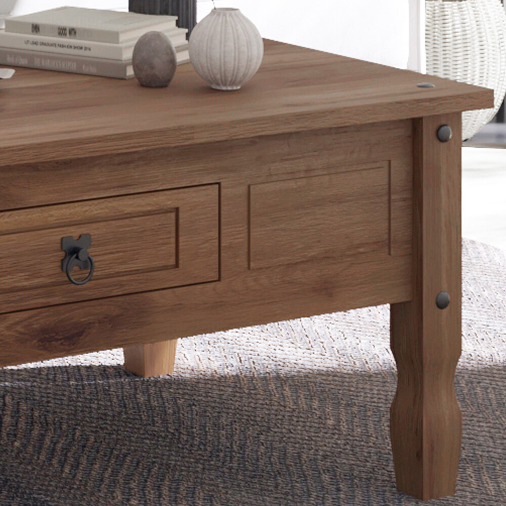 Mesa de Centro - Linea Mexicana - 100x60cm Nogal