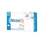 VALCOTE ER 500 MG. CJ X 30 TABL. única