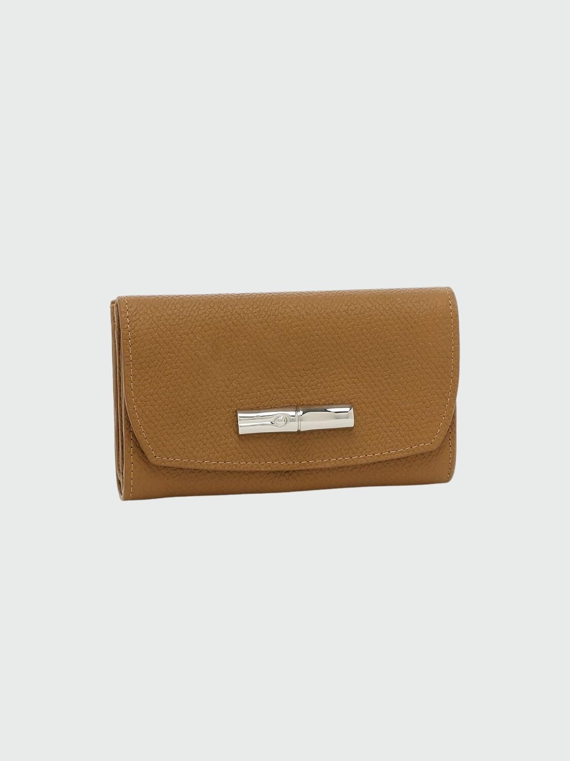 Longchamp -Billetera de cuero compacta, Roseau 0