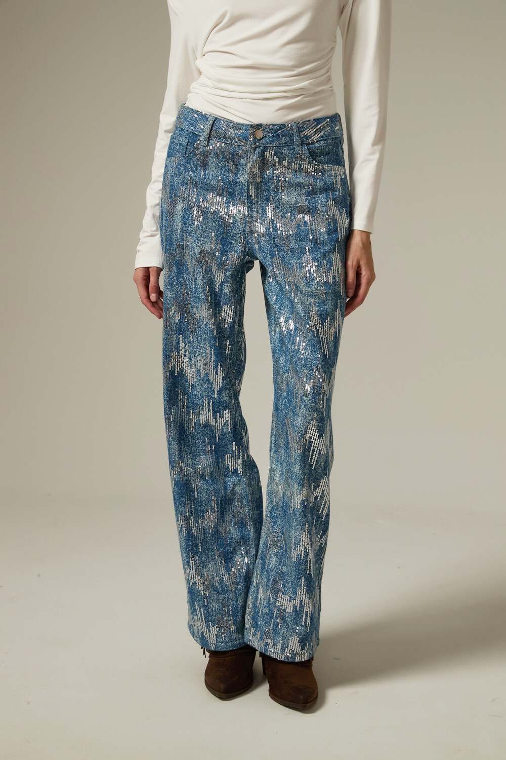 Pantalon Merel Azul Grisaceo