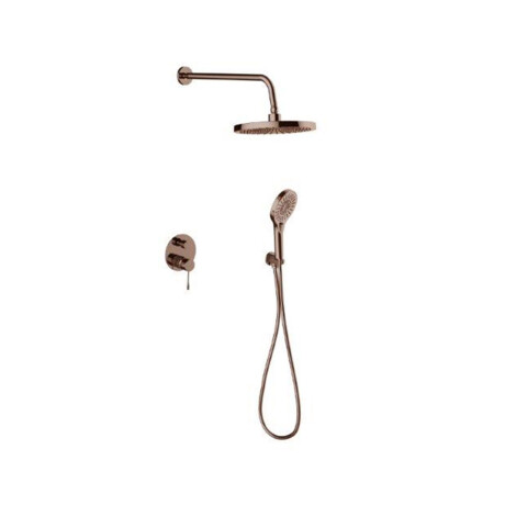 GRIFERIA DUCHA EMBUTIR SATINADO CEPILLADO LINEA SIGNATURE BRONCE-ROSE GOLD