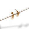 Caravanas Perlas Colgante - Oro bajo - Perla de río - CA8244 conperla