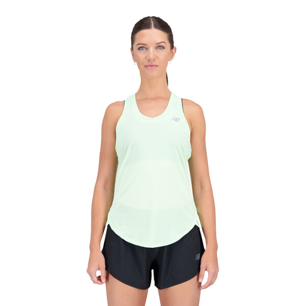 Musculosa New Balance Accelerate Tank de Mujer - WT23220GEN Verde Claro