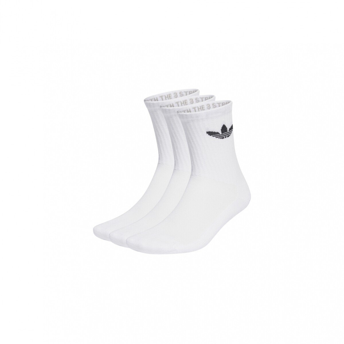 MEDIAS adidas CLÁSICAS TREFOIL CUSHION - WHITE 