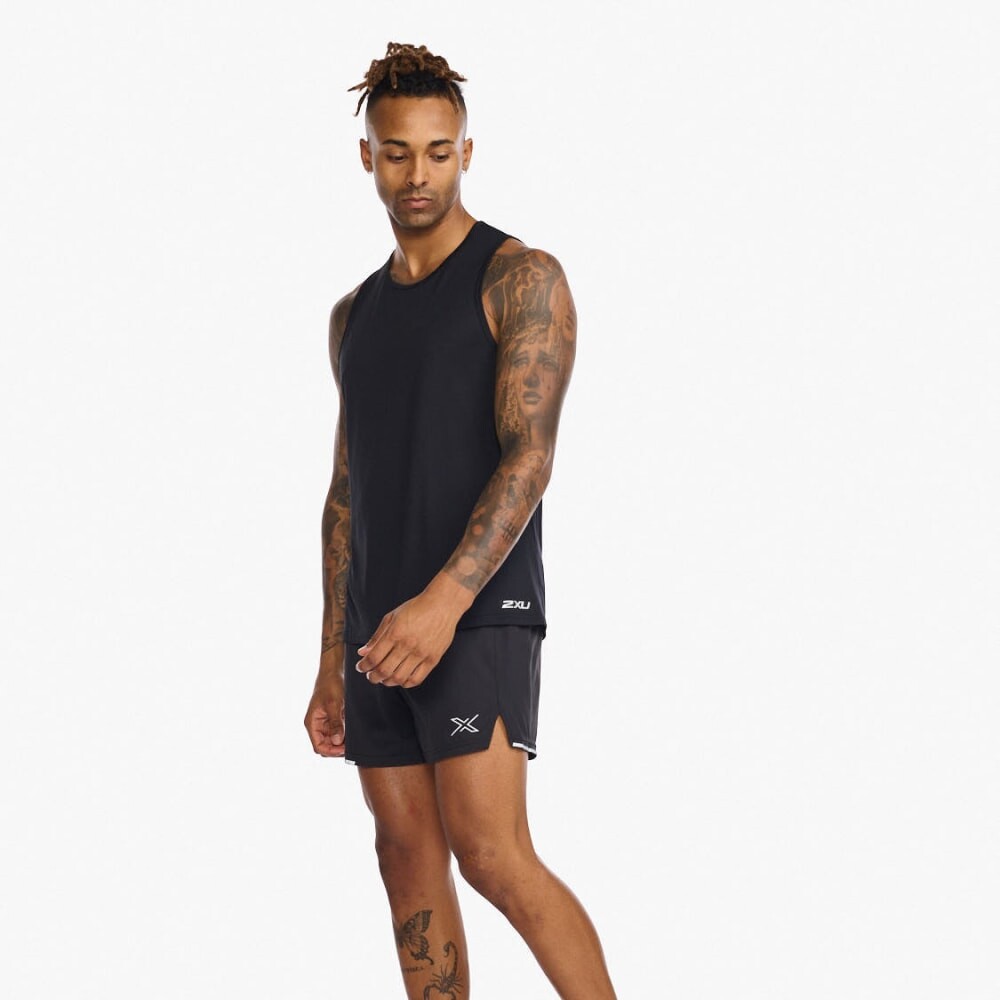 Aero Tank - Hombre Black/silver Reflective