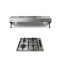 Extractor + Anafe Pack De Extractor Purificador Nubia + Anafe A Gas Vulcano Quad 4 Acero Inoxidable