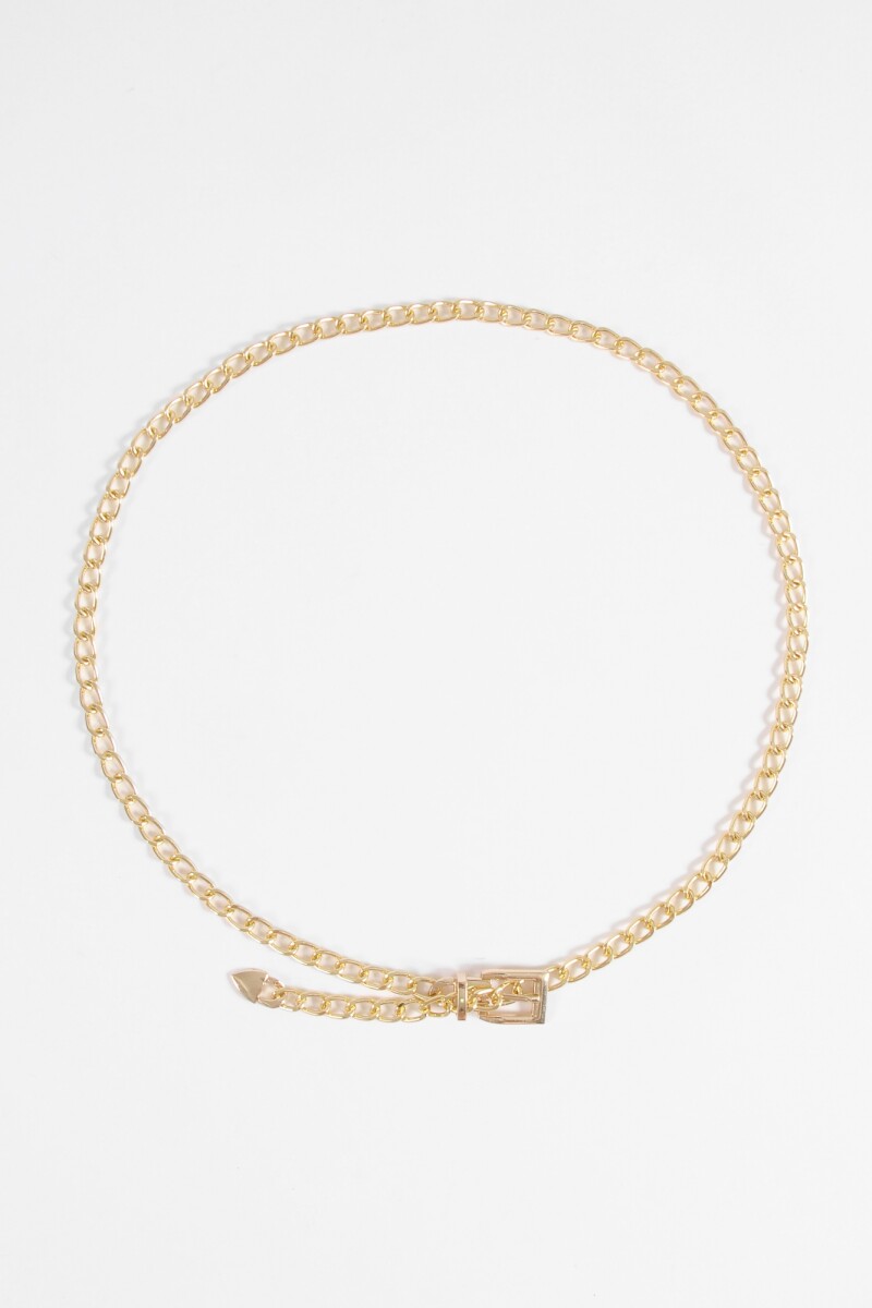 Cinturón cadena dorado