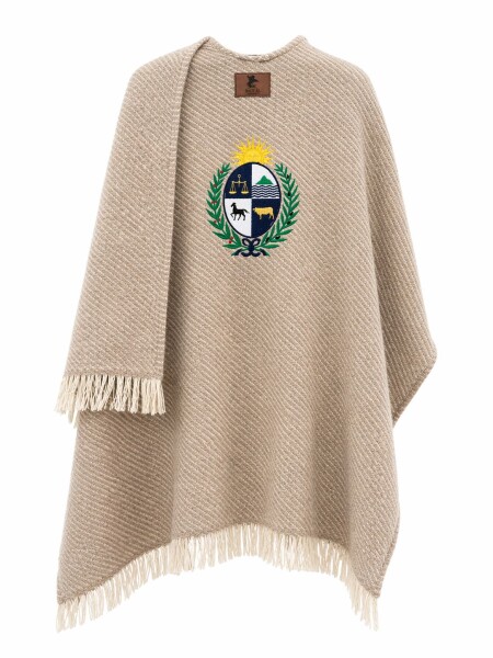 Ruana Patria Hilo de Algodón Beige