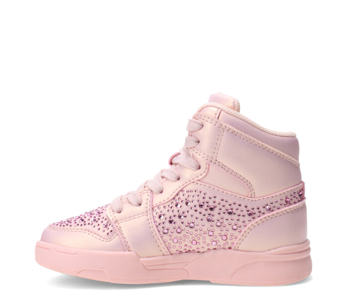 Deportivo DIER tipo bota con apliques de brillos, Pink
