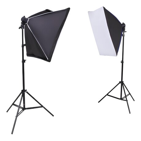 Softbox Luz para Fotografia o Video Con Atril 4 Portalamparas Softbox Luz para Fotografia o Video Con Atril 4 Portalamparas