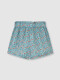 Pantalones De Flores Azul Claro