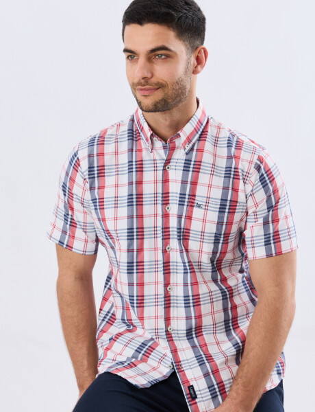 CAMISA SPORT CUADROS Rojo