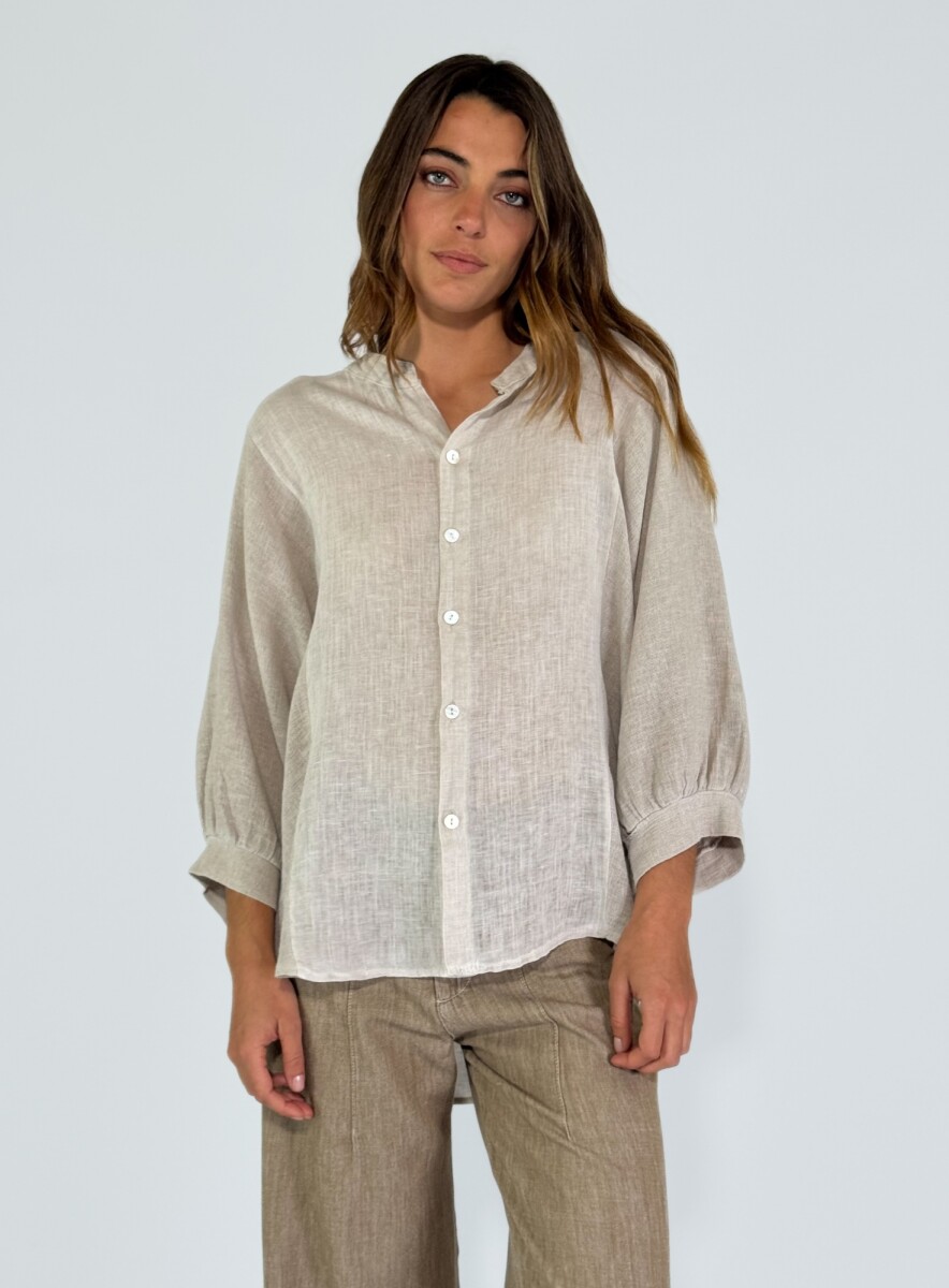 CAMISA MAGENTA - BEIGE 