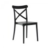 Silla Cruceta de polipropileno ZJ09 Negro