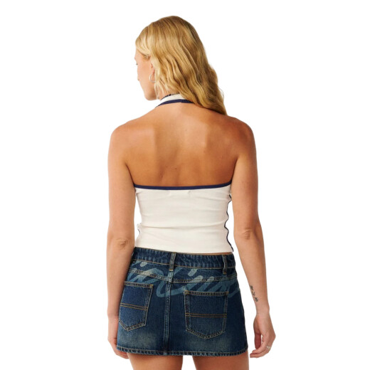 Musculosa Rip Curl Samba Fitted Halter - Blanco Musculosa Rip Curl Samba Fitted Halter - Blanco