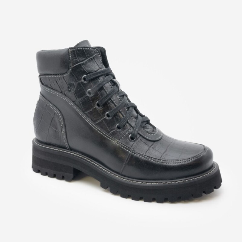 Bota Acordonada Lombardino 36-39 Black
