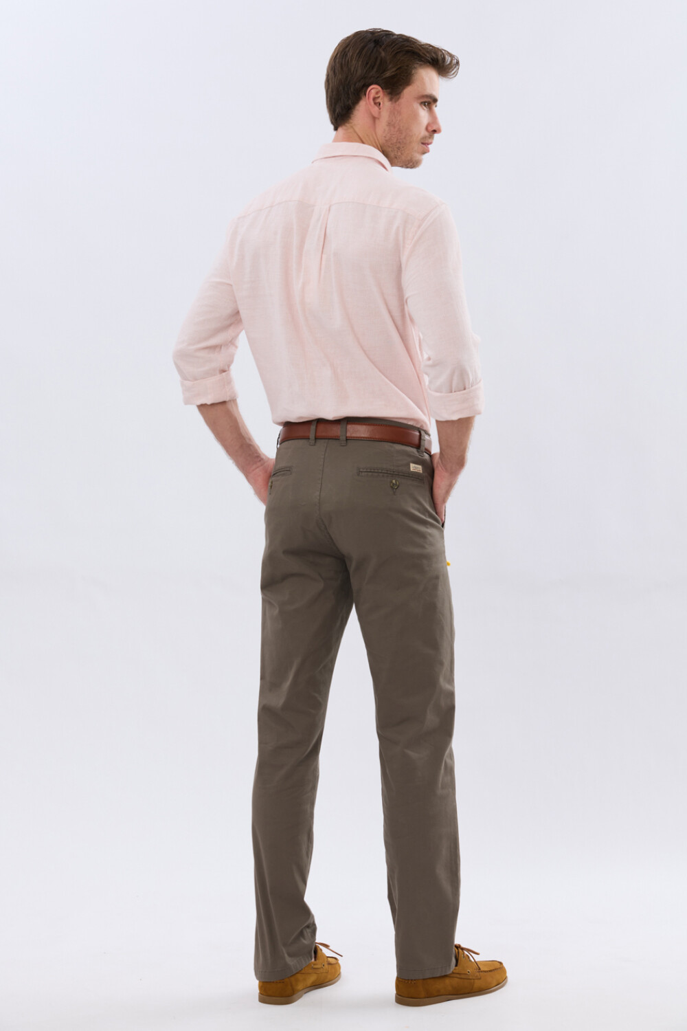 PANTALÓN SKINNY CON SPANDEX Verde