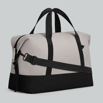 Bolso Deportivo Gastón Luga Dash Duffel Impermeable C/correa Color Gris