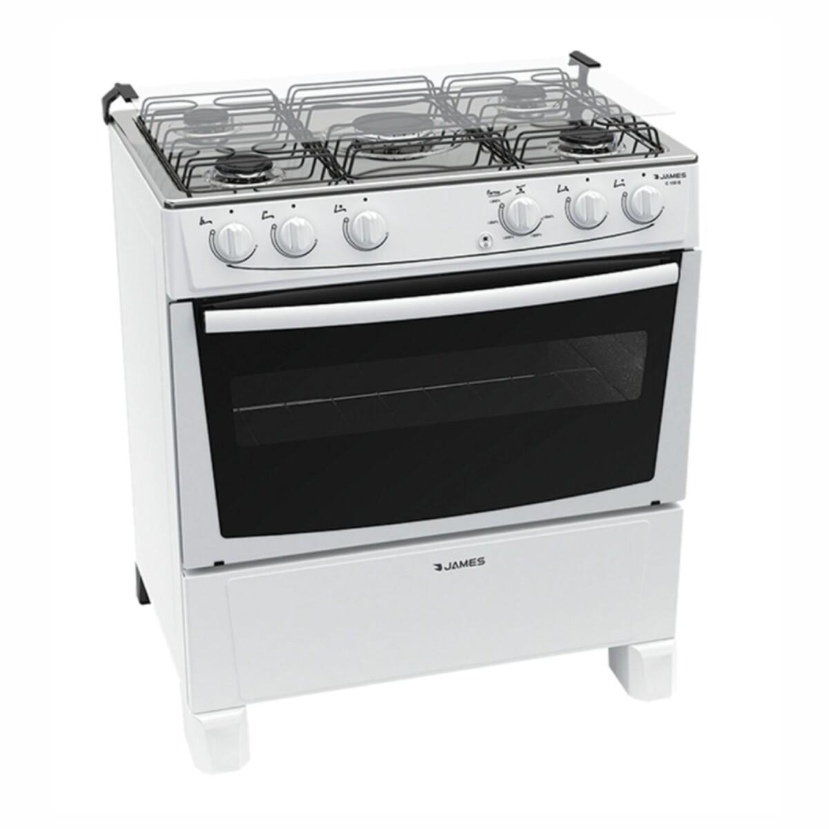 Cocina a Gas James blanca C 150 B 5 Hornallas 