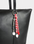 Shopper Cartera Shopper Con Charm - Negro