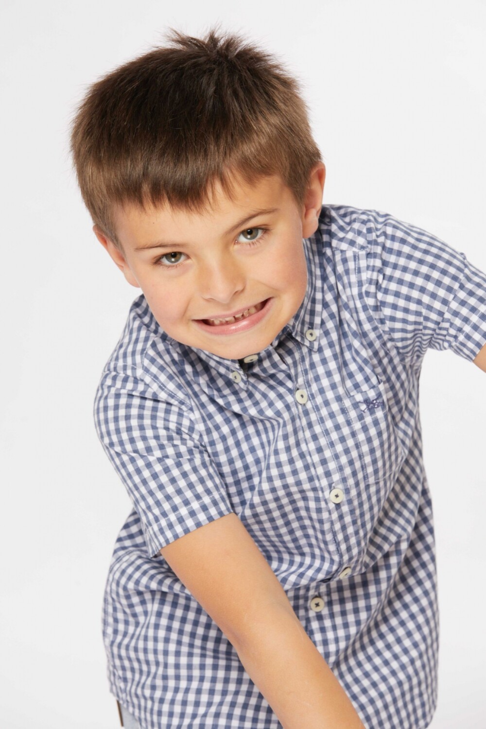 CAMISA A CUADROS Azul