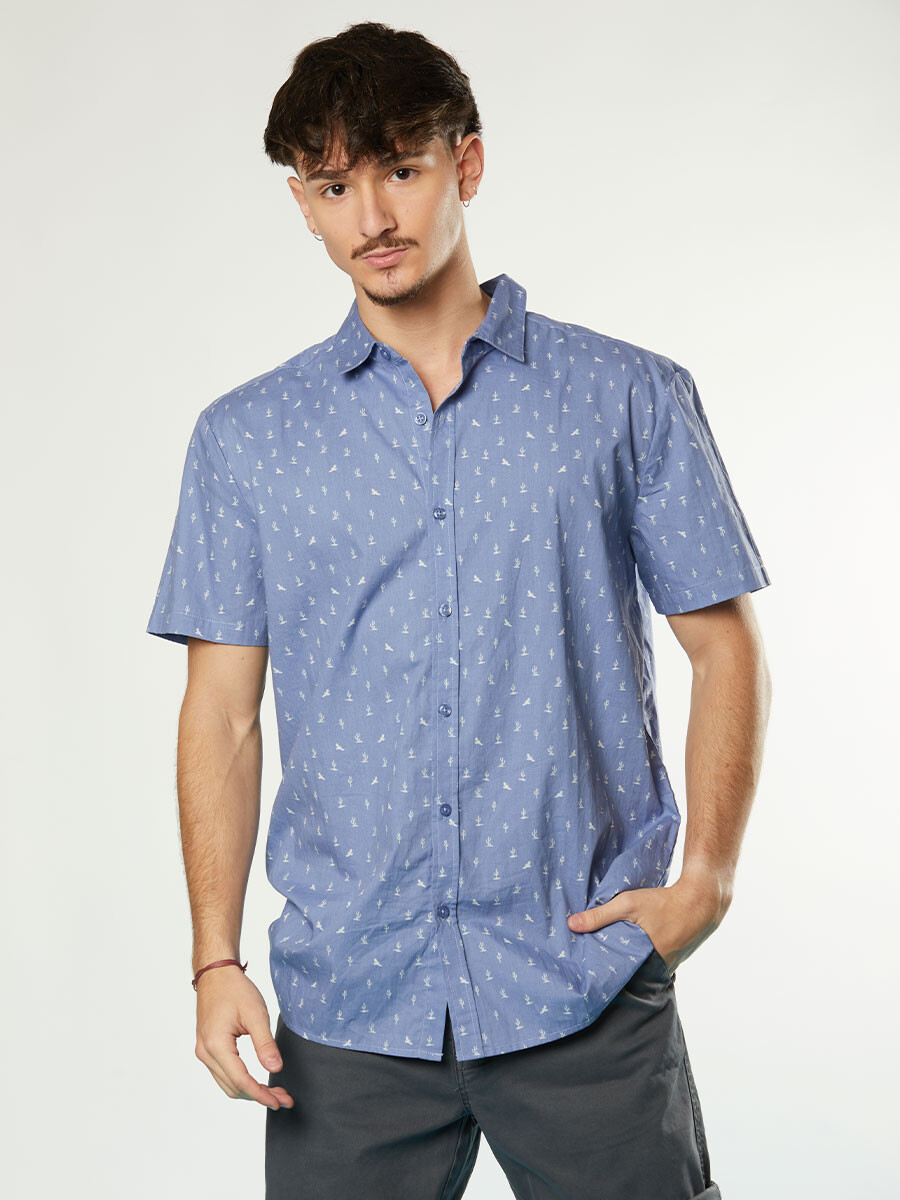 CAMISA ICON DIXIE - Celeste 