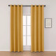 Cortina 2 Paños 106 X160 Cm Textura Lino Amarillo