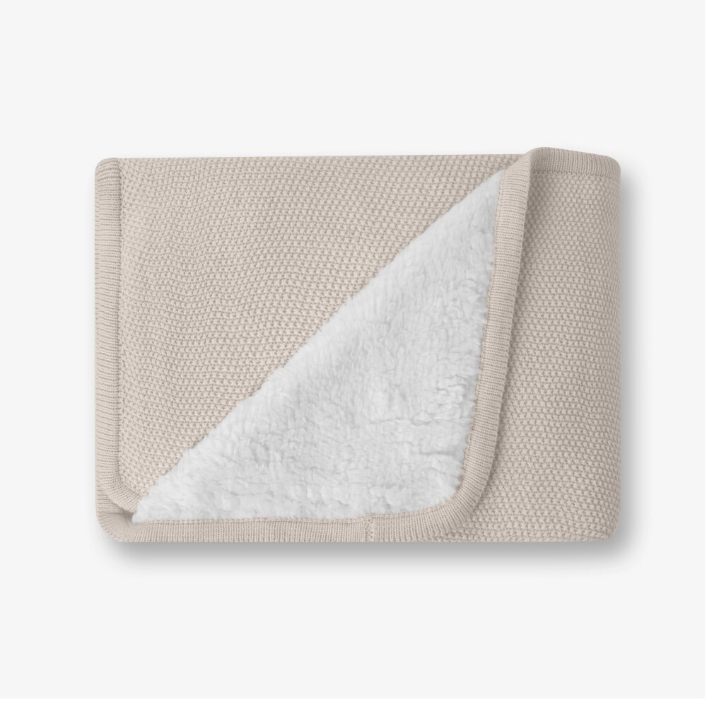 Manta rebozo hilo corderito KIKKABOO beige