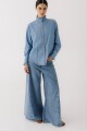 CAMISA OTA JEAN Celeste