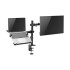 Soporte Brazo Doble Para Monitor Notebook Escritorio Brateck Variante Color Negro