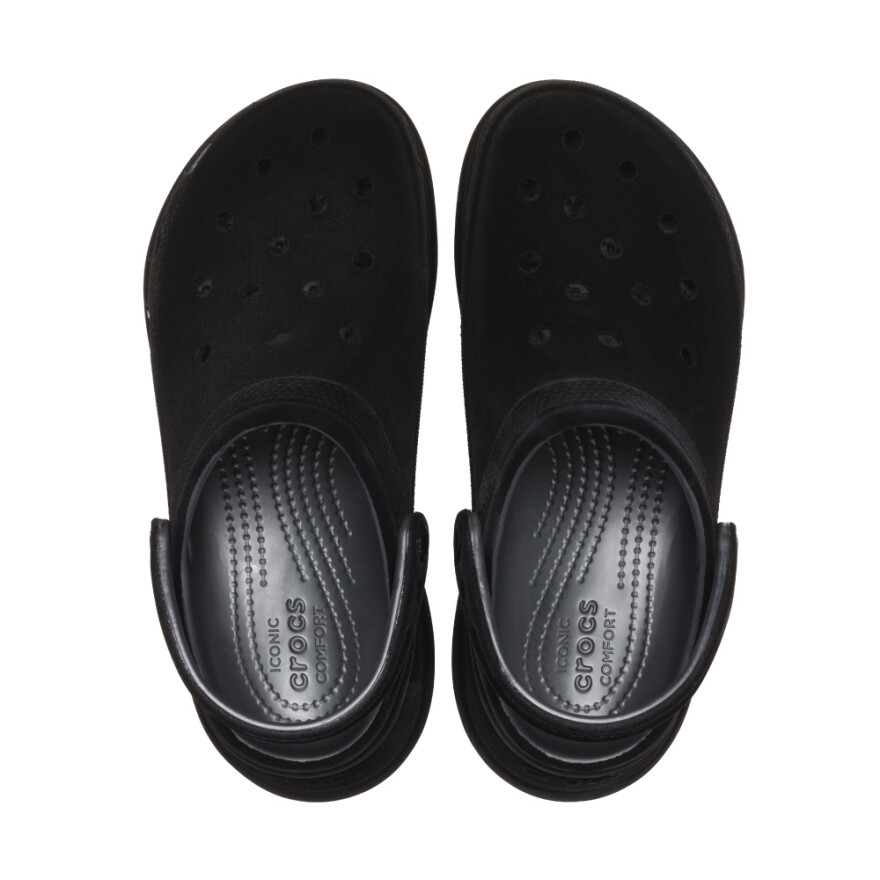 Bae Velvet Clog W Black