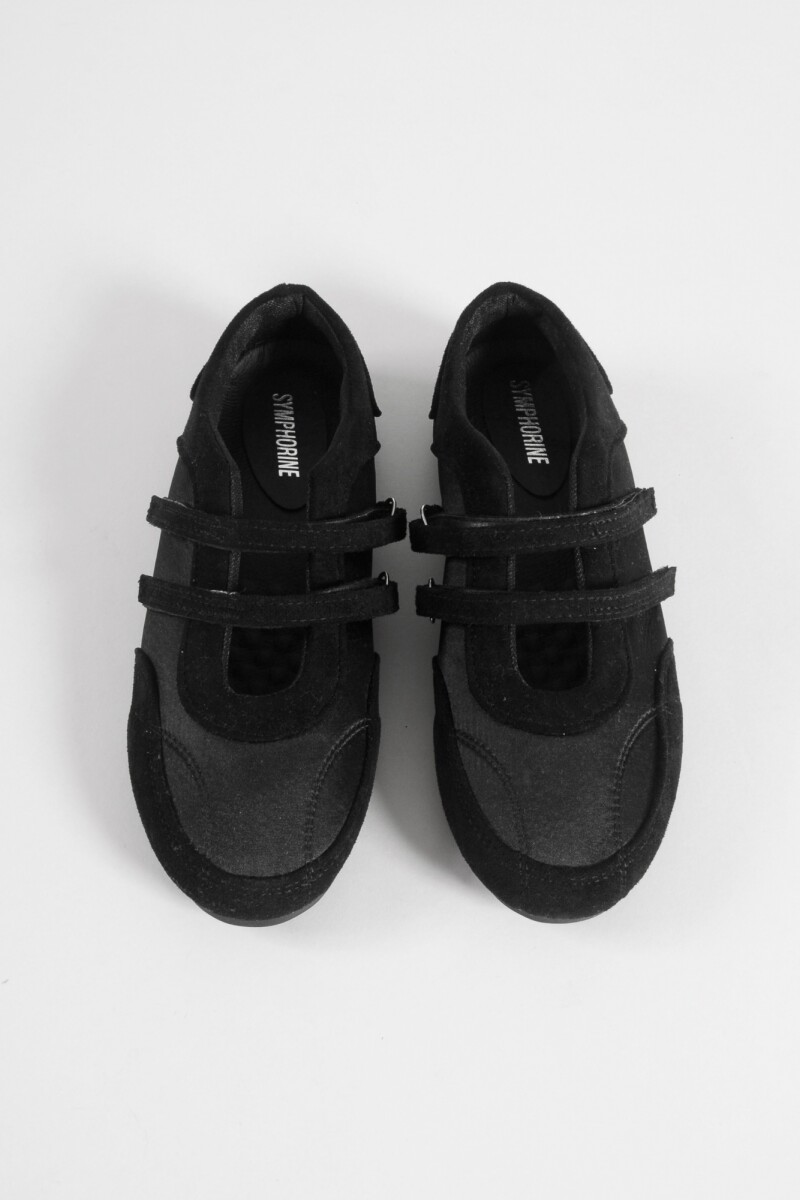 Ballerinas de tela negro