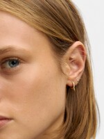 Set De Pendientes Circonitas - Plata De Ley 925 dorado
