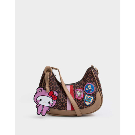 Bandolera Hobo Hello Kitty Kawaii Marron Chocolate