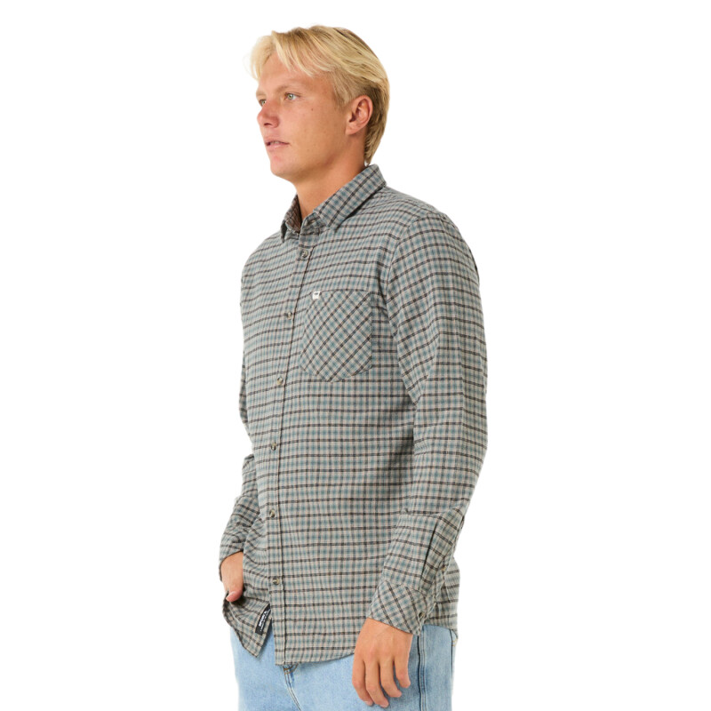 Camisa Rip Curl Classic Surf Checked In Flanne Camisa Rip Curl Classic Surf Checked In Flanne
