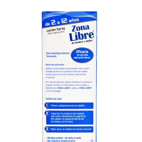 Zona Libre Bio-repelente escolar loción spray 60ml Zona Libre Bio-repelente escolar loción spray 60ml