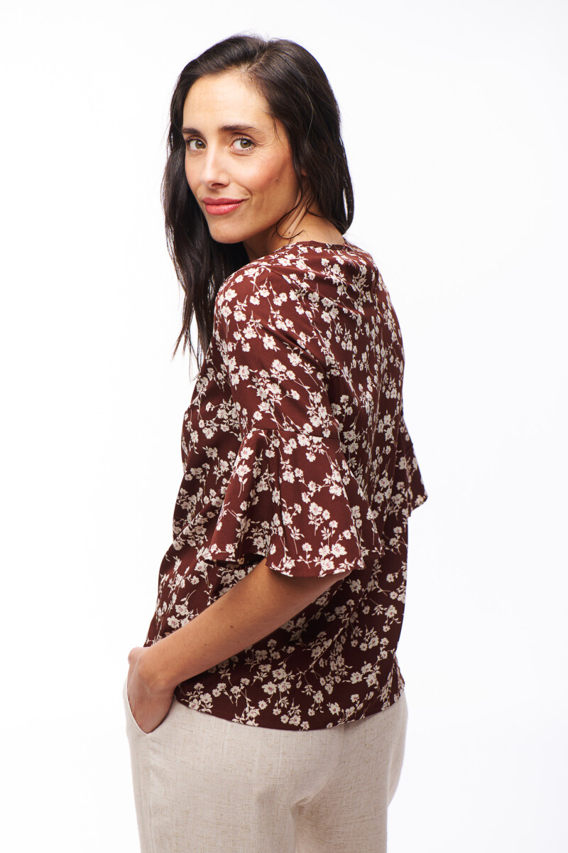 BLUSA LARISSA MARRON