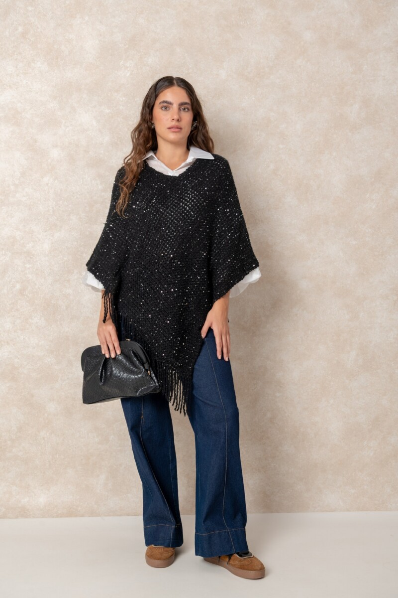 PONCHO HONOR - Negro 