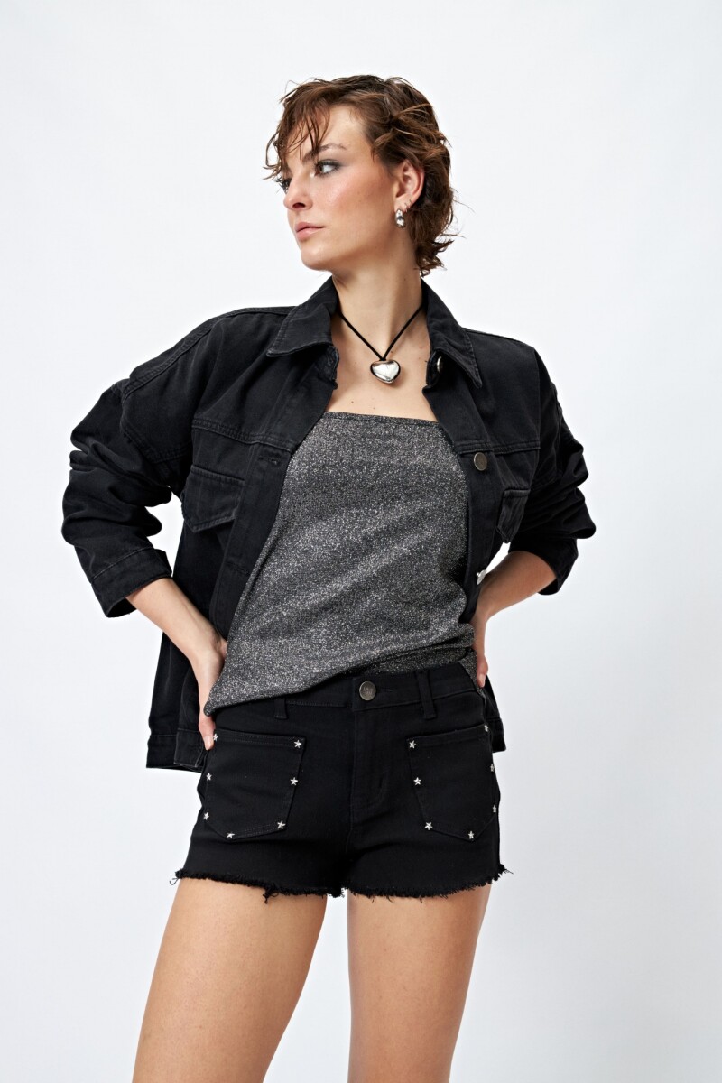 SHORT STARDUST Negro