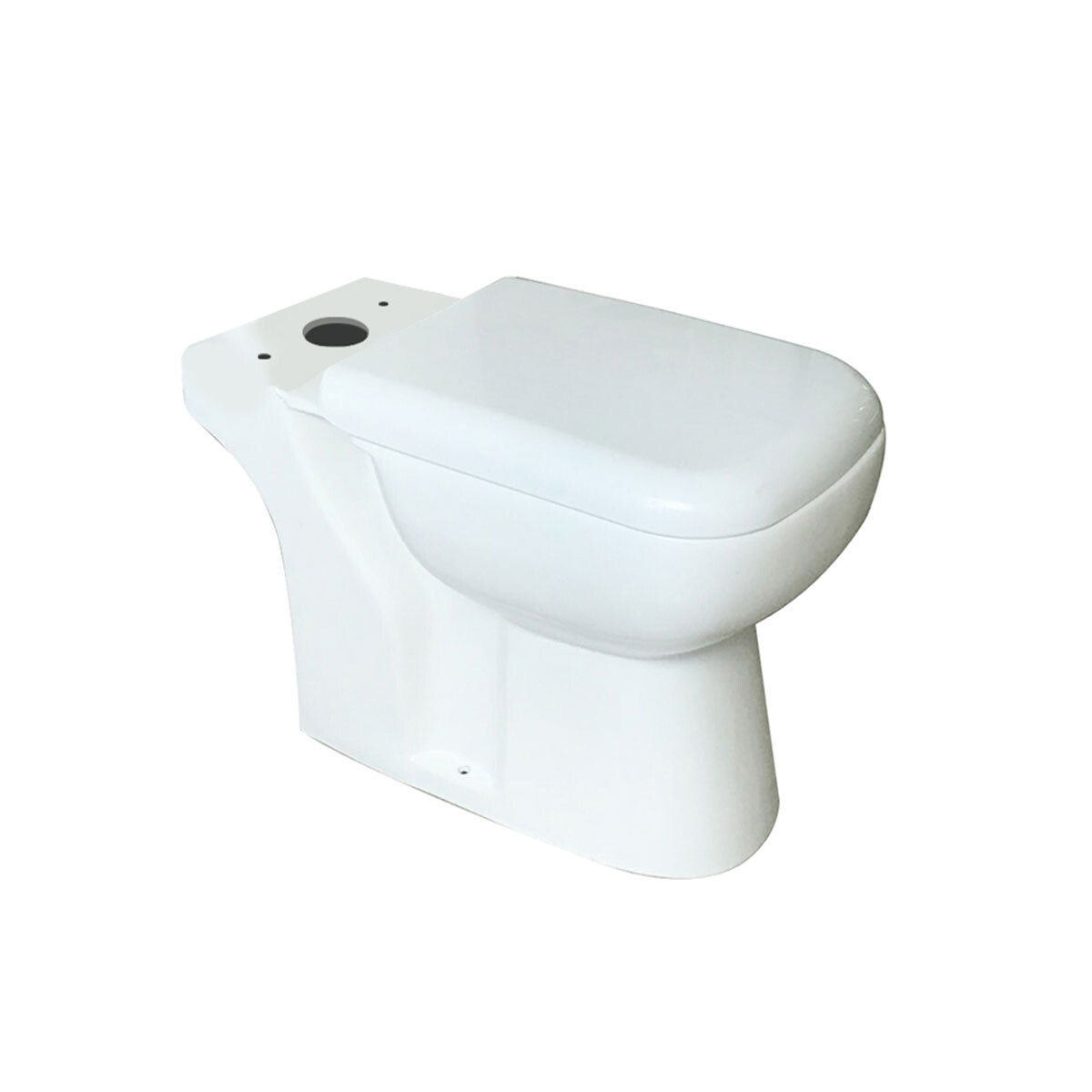 Inodoro Con Tapa Para Mochila Blanco Brillo De Porcelana Sanitaria Incluye Tapa Malawi 