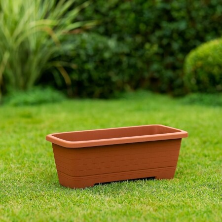 MACETA JARDINERA RECTANGULAR 1,6 LITROS TERRACOTA TERRACOTA