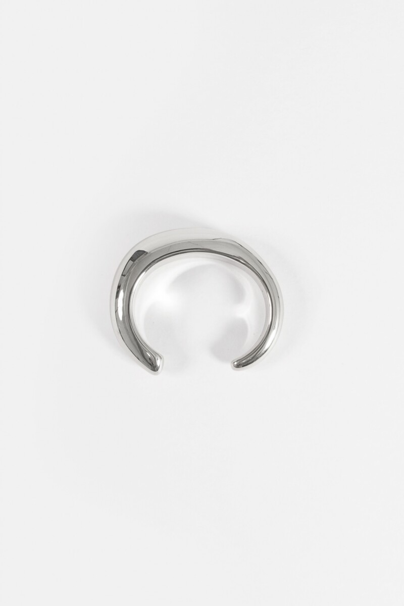 Pulsera cuff bold plateado
