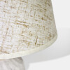 LAMPARA BEIGE C/BASE CERAMICA BLANCA P/MESA Unica