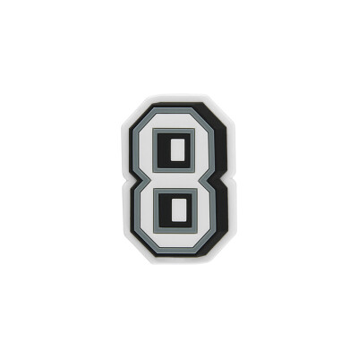Jibbitz™ Charm Número 8 Blanco