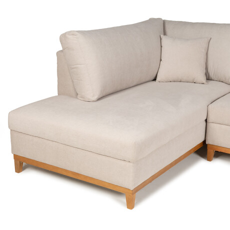 Rinconera Belfast - Tela Microfibra - Chaise izquierdo 2203 (Beige)