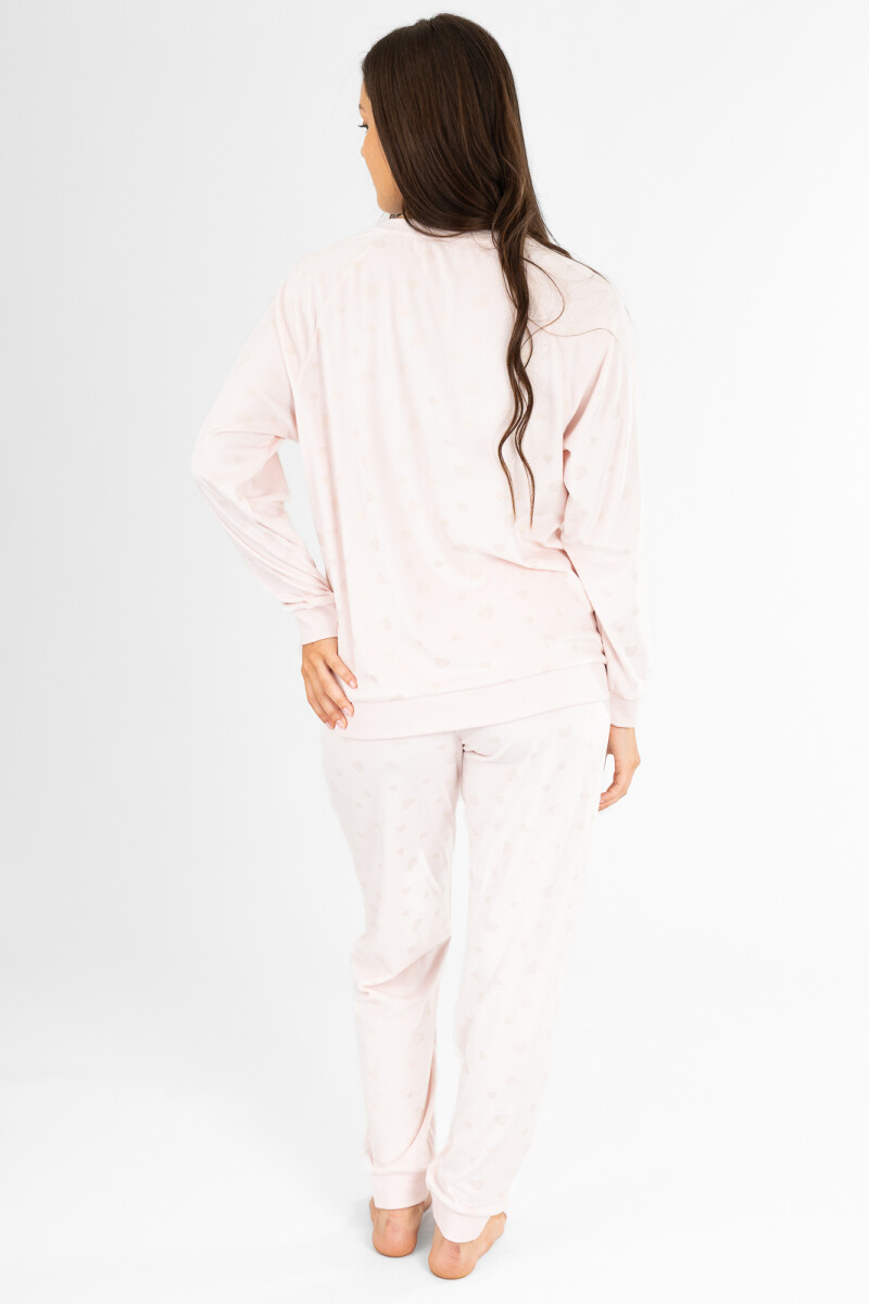 Pijama golden hearts Rosado