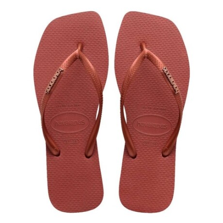 Sandalias ojotas Havaianas Slim Square Bordó