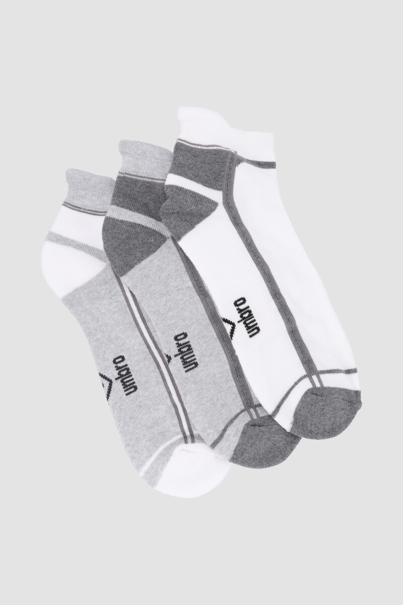 Media corta deportiva con terry umbro pack x3 Luna