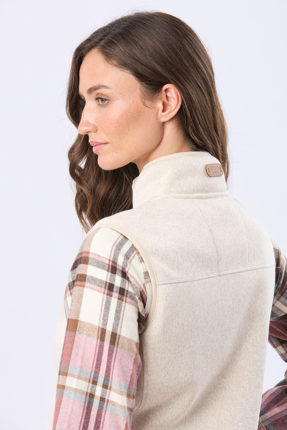 CHALECO CUELLO ALTO Crudo